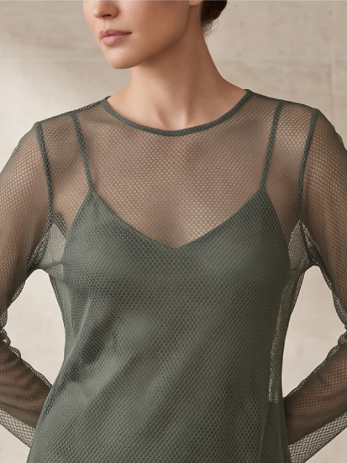 Giova Sheer Mesh Tops